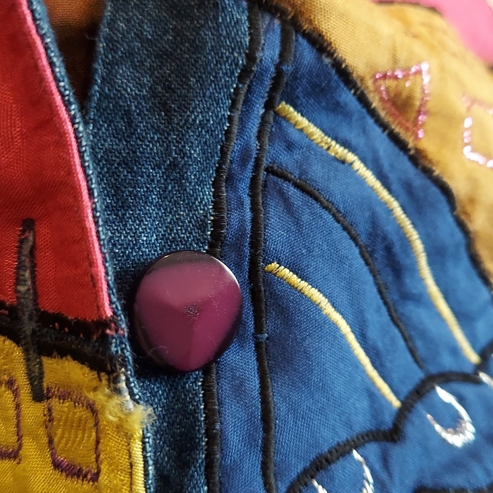 Vintage 80's 90's Ultimate Art To Wear  Denim Jacket - Picture 9 of 12